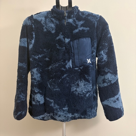 Hurley Other - Hurley Boys Sherpa Quarter Zip - Navy Blue
